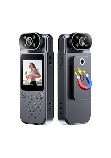 Trendooze Geeksen Ses Ve Video Kaydı Olan 4k Vücut Kamerası Giyilebilir Vücut Kamerası Mini Video Xa