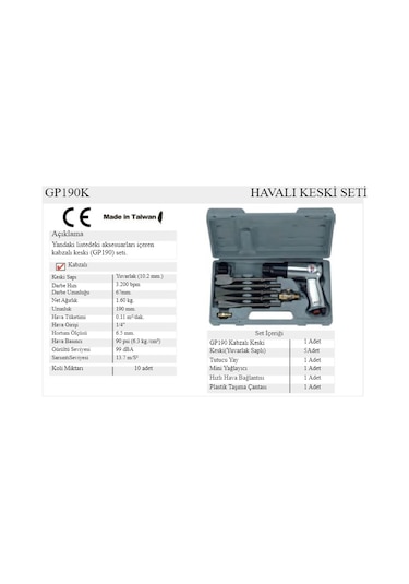 Gison Gp-190K Havalı Keski Seti N11.3902