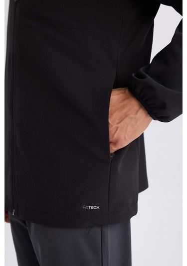 DeFactoFit Regular Fit Kapüşonlu File Astarlı Fermuarlı Mevsimlik Baharlık Mont D6179AX25SPBK81