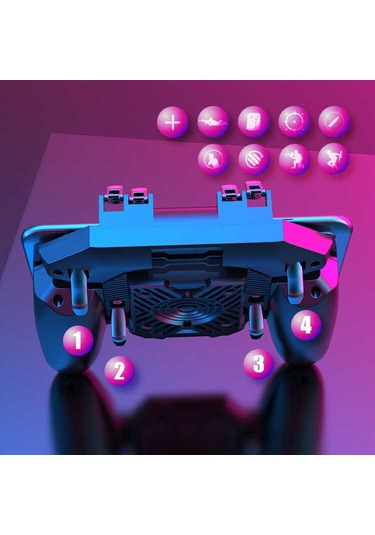 Kilifone - Telefon Oyun Aparatı Dl88 Mobil Game Oyun Aparatı - Siyah - T17885