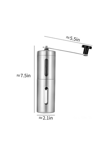 Tenfowee Taşınabilir Konik Bıçaklı Manuel Kahve Değirmeni, Ev Ofis Ve Kamp İçin Paslanmaz Çelik Tasarım Diğer