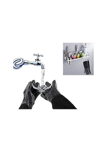 Ekstra Uzun Profesyonel Silikon Fırın Eldiveni, İç Pamuklu Isıya Dayanıklı Şef Eldiveni, Mutfak, Izgara, Fırınlama Ve Barbekü İçin Diğer