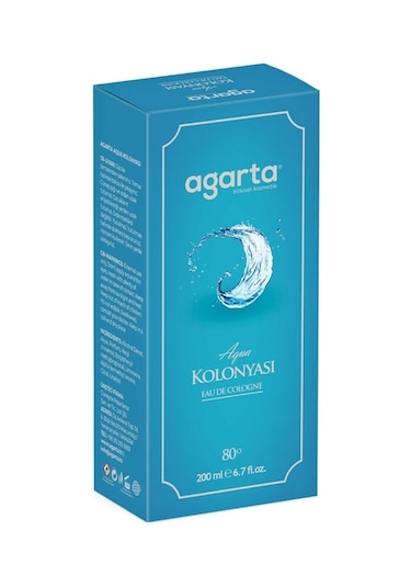 Agarta 80 Derece Aqua EDC Kolonya 200 ML