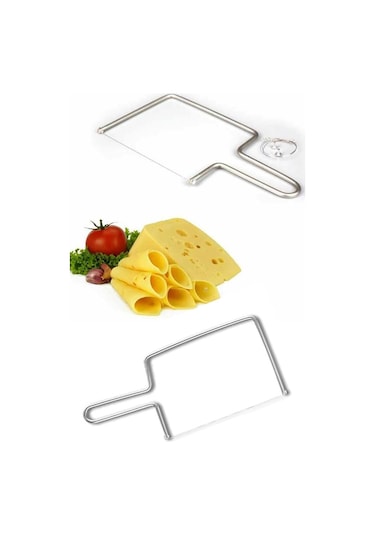 Paslanmaz Peynir Dilimleyici Peynir Kesme Dilimleme Teli Gümüş