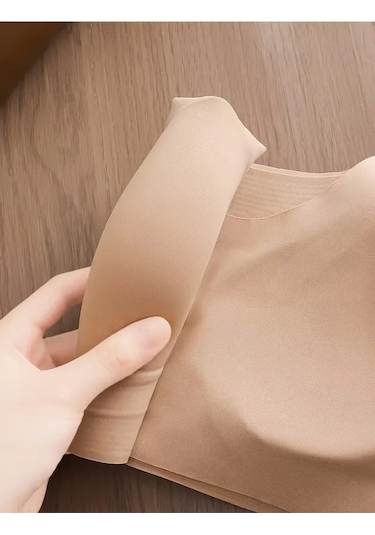Mistirik Parabita Model Dikişsiz Pedli Yumuşak Kumaşlı Iz Yapmaz Lazer Kesim Sütyen Ten Renk Ten
