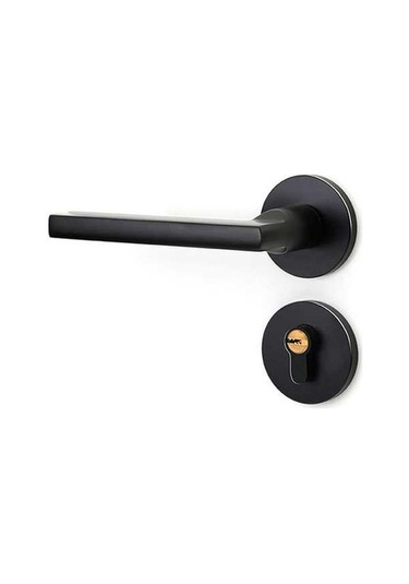 Prestigegoods Leedıs Ağır Hizmet Yuvarlak Kilitli Kol Seti Anahtarlı Ters Çevrilir Sol/sağ 35-45mm Siyah Siyah