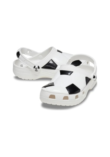 210157-103 Crocs Classic Soccer Ball Clog K Çocuk Terlik Beyaz 210157-103 Beyaz Siyah