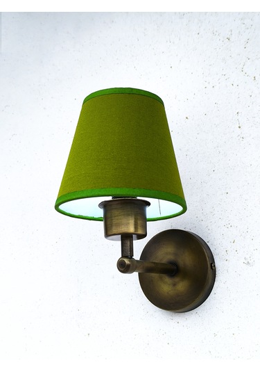 Shimmer Duvar Apliği Eskitme Gold Haki Başlıklı Haki