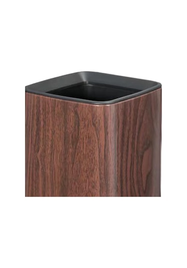 Suntek Çöp Kutusu Kutusu, Paslanmaz Kovası, Hafif Modern Kırmızı Ahşap Rengi Kırmızı