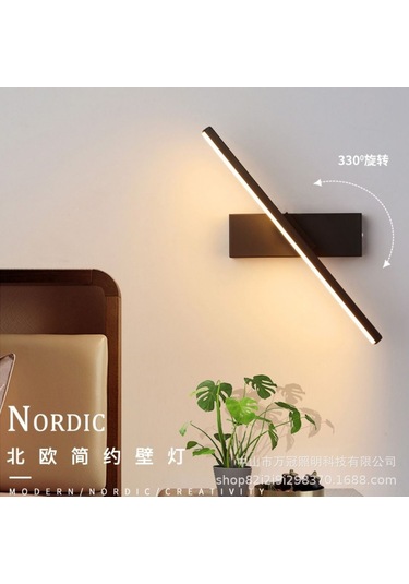 Suofeng Modern Nordic Yatak Başlığı Döner Duvar Lambası - Sıcak Beyaz Işık, Pratik Ve Şık Beyaz