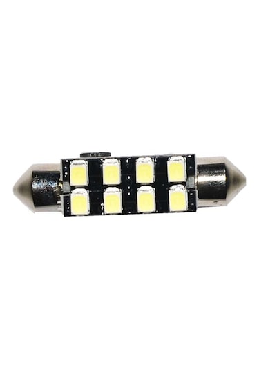 Sofit Ampul LED Beyaz 12V 8 LED 39Mm Can Bus 2 Adet