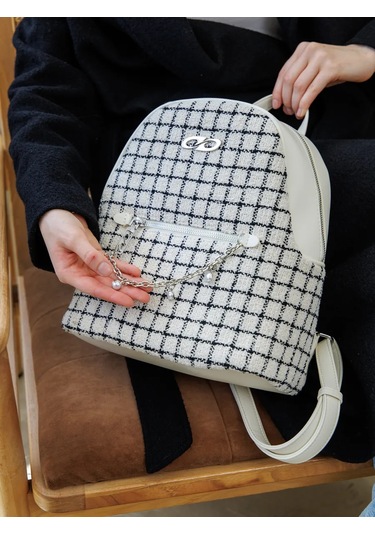 Kari Şehir A5 Deri Sırt Çantası 463477532 Sütlü