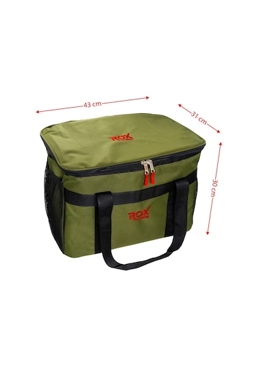 Rox Camping 0188 Isı Muhafazalı Termal Kamp Çantası 38 Litre Yeşil