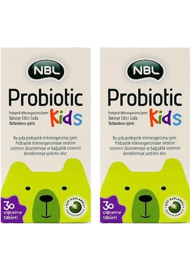 Nbl Probiotic Kids 30 Çiğneme Tableti 2 Adet