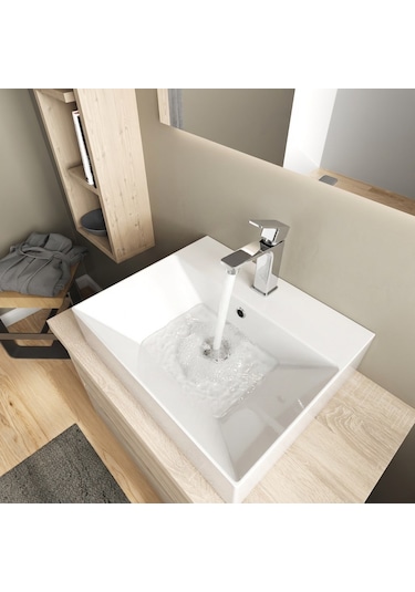 Adell Bloc Lavabo Bataryası -parlak Krom Krom