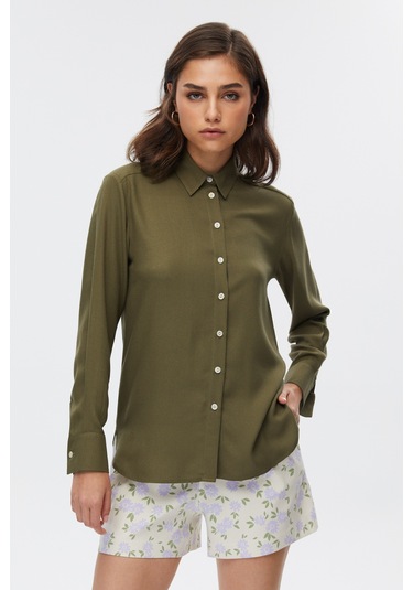 Yeşil Basic Gömlek 001