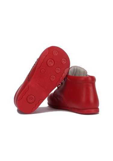 Kids Chiquitin Ilk Adım Unisex Çocuk Deri Ayakkabı 18-23 Kırmızı Deri - Kırmızı Kırmızı