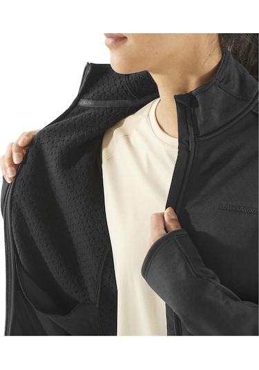 Salomon Sntıal Mıdfleece Fz W Siyah