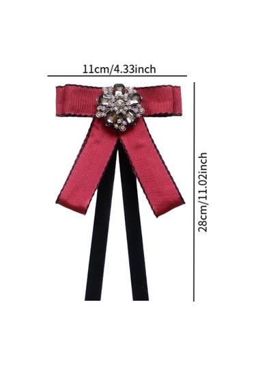 Homyl Takım Bluz Giyim Aksesuarları Için Kravat Bow Tie Kırmızı