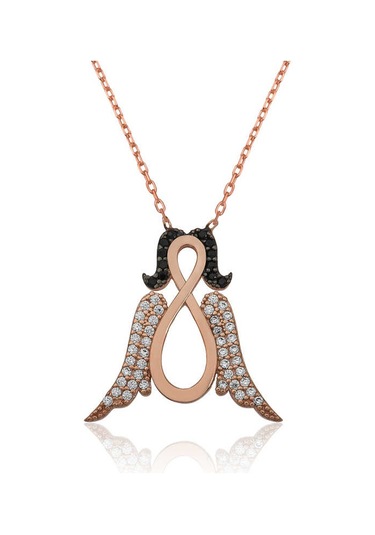 925 Ayar Gümüş Sonsuz Melek Kadın Gümüş Kolye