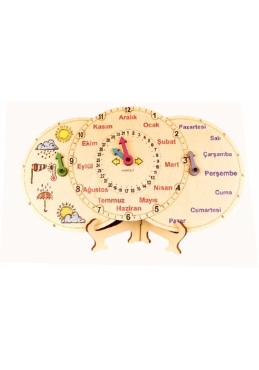 Ankebut Günleri Ayları Hava Olaylarını Öğreniyorum Renkli Masa Takvimi 30213