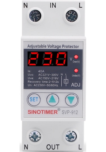 Singree 220v 40a Akıllı Otomatik Yeniden Ayaklanabilir Aşırı Ve Az Gerilim Koruyucu, Gecikmeli Kesici Anahtar Diğer