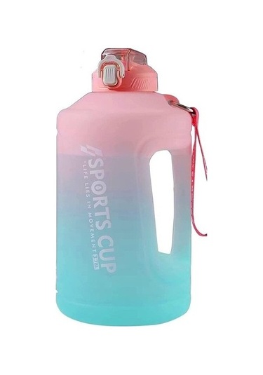 Lebeigo Dmxtop 1.5 L Spor Su Şişesi Hgo6q3 Pembe - Yeşil