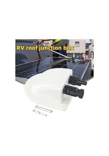 Trendooze Sunshine022 Dayanıklı Abs Fotovoltaik Rv Bağlantı Kutusu - Siyah, Güvenli Kilitleme Siyah