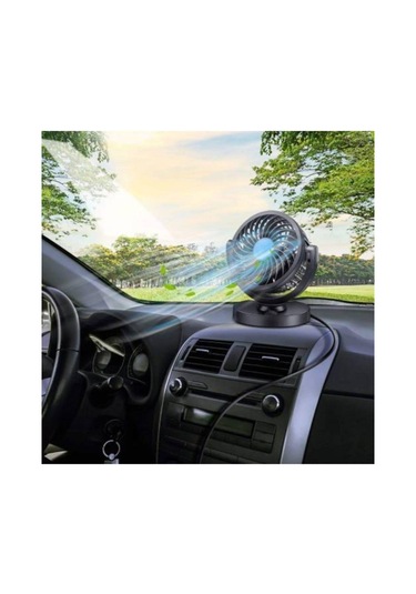 Araç İçi 360 Derece Dönebilen Soğutucu Araç Vantilatör 12v Çakmak