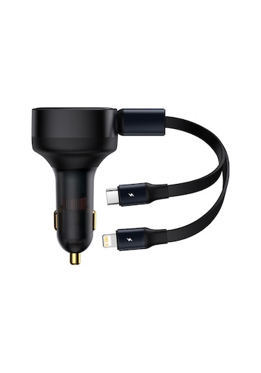 More TR Baseus 2in1 Makaralı 30W Hızlı Şarj Type-C + Lightning i