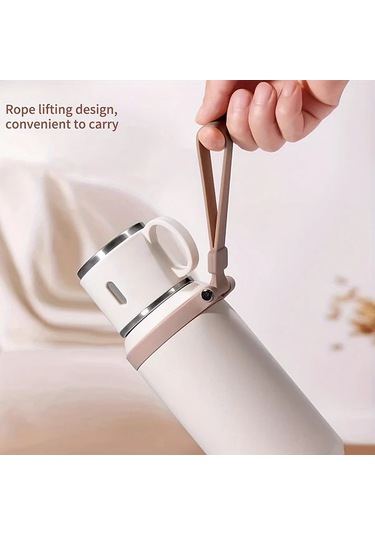 Boatshop1 600ml Paslanmaz Çelik İzole Çay Demleme Şişesi Yeşil Sızdırmaz Bulaşık Makinesi Uygun Outdoor Aktiviteler İçin Kapağı Ve Askı Dahil Yeşil