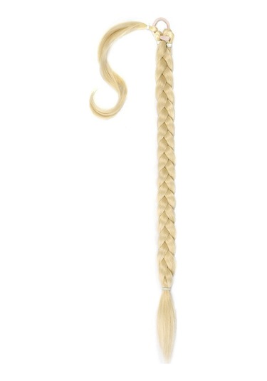 Vkemall Renkli Saç Uzatma Ponponu - 100 Adet Karışık Renk Seçeneği, 613 Beyaz Altın, Kolay Takılır Saç Aksesuarı