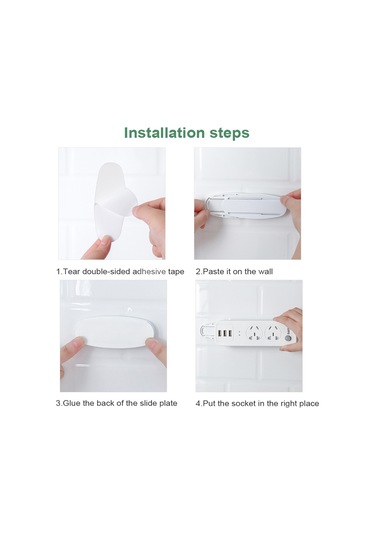 Konesam Beyaz Yumurta Şekilli Usb Adaptör Tutucu - 10kg Taşıma Kapasitesi İle Duvar Montajlı Sabitleyici Diğer