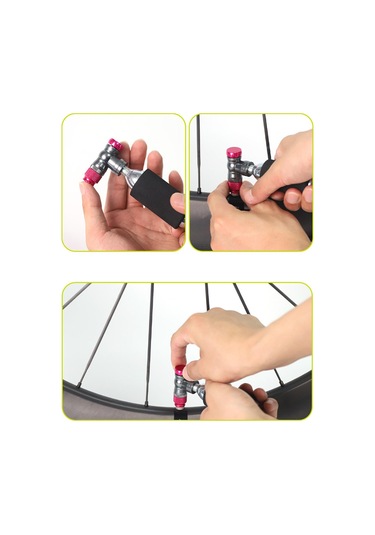 Suntek Co2 Bisiklet Lastiği Şişirme Parçaları Presta Ve Çok Renkli