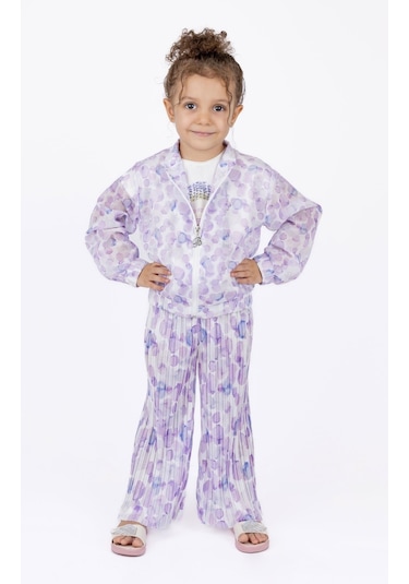 Bestkids Bestkids Kız Çocuk Fermuarlı Ceket 001 Lila