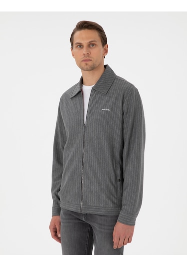 Pierre Cardin Erkek Antrasit Melanj Hırka Örme 50290679-vr081 Antrasit Melanj