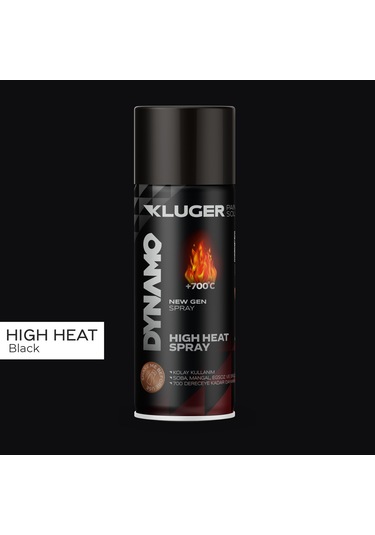Kluger Isıya Dayanıklı Siyah Sprey Boya 506