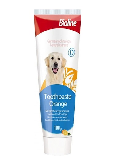 Bioline Portakal Aromalı Köpek Diş Macunu 100 G
