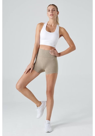 Jerf Aruba Toparlayıcı Mini Şort Krem