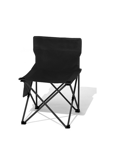 Dolıty Taşınabilir Kamp Sandalyesi Balıkçılık Sandalye Siyah Büyük Siyah