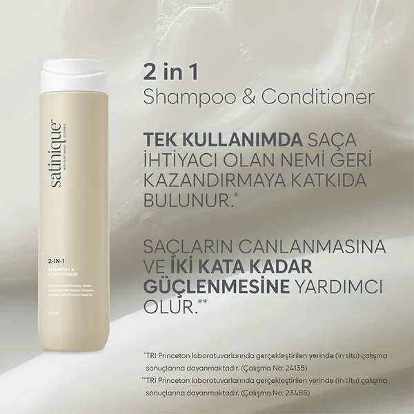 Satinique 2 Si 1 Arada Şampuan Ve Saç Kremi 280ml