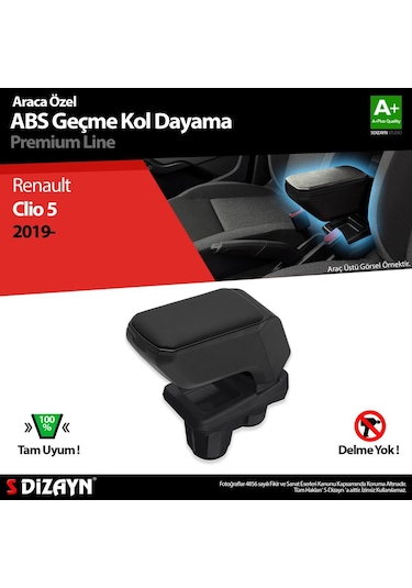 S-dizayn Renault Clio 5 Kol Dayama Kolçak Geçmeli Abs Siyah 2019 Üzeri A+kalite