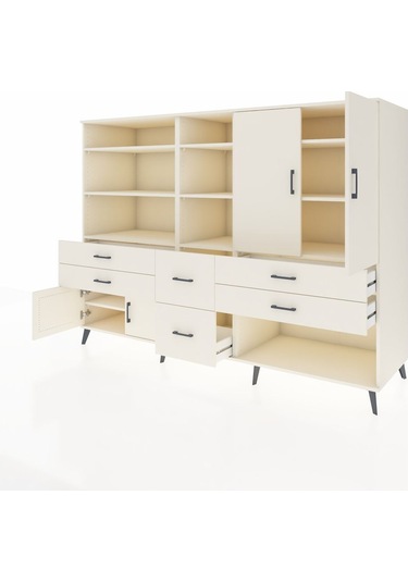 Kronos Dolap 10 Raflı 6 Çekmeceli 4 Kapaklı 220x59x163 Aytaşı-ayt Aytaşı-aytaşı