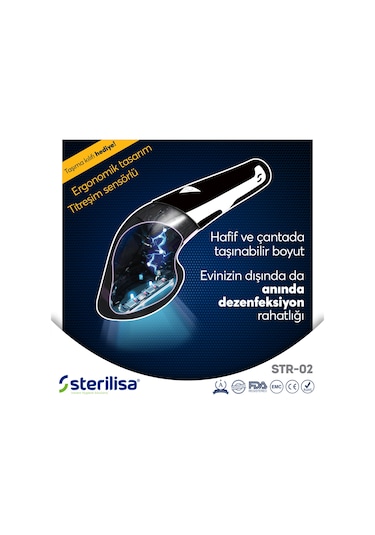 Sterilisa Mini Darbeli Uvc Sterilizasyon ve Dezenfeksiyon Cihazı