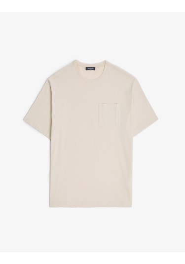Pierre Cardin Erkek Bej Tişört Basic 50325300-vr011