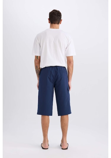 DeFacto Long Fit File Astarlı Uzun Boy Kargo Cep Deniz Şortu E0905AX25HSNV256 DeFacto Long Fit File Astarlı Uzun Boy Kargo Cep Deniz Şortu E0905AX25HSNV256