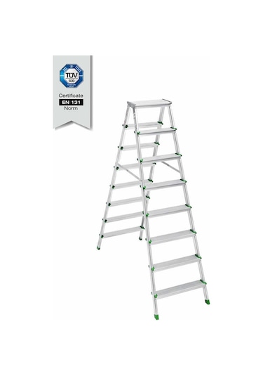Saraylı 8+8 Çift Taraflı Alüminyum Merdiven