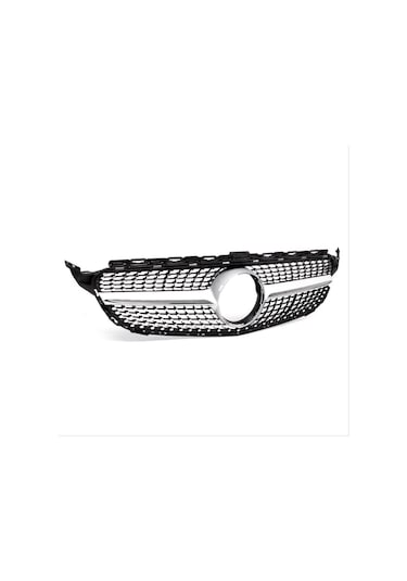 Autogp Mercedes W205 Diamond Ön Panjur Izgara 2014 / 2018 Gri
