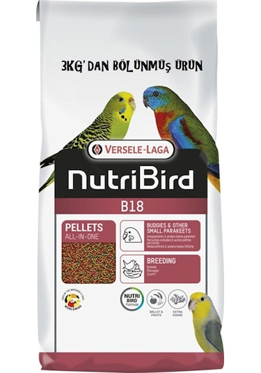 Versele Laga Nutribird B18 Pelet Yem 1 KG Deneme Paketi