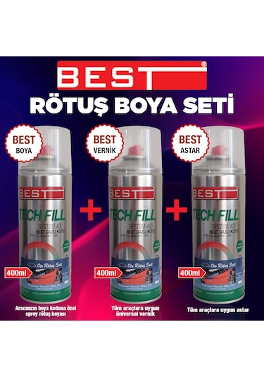 Aracınızın Boya Koduna Özel Best Sprey Full Boya Seti
